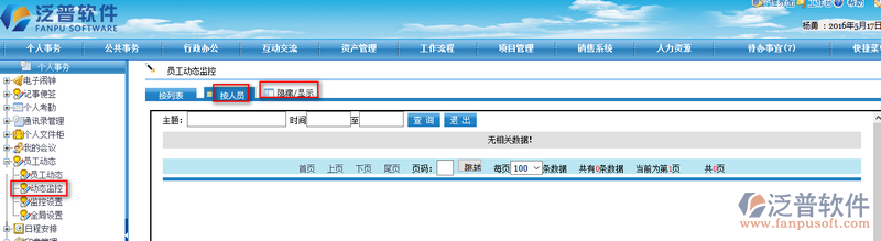 員工動態(tài)監(jiān)控