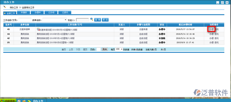 個(gè)性門戶系統(tǒng)進(jìn)入待辦事項(xiàng)