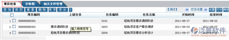 申報(bào)項(xiàng)目的項(xiàng)目任務(wù)管理