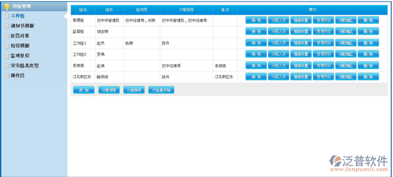 建筑施工安全監(jiān)督的基礎系統(tǒng)設置管理
