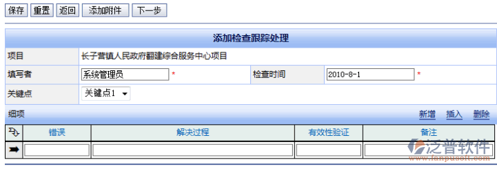 建筑施工勞務檢查記錄