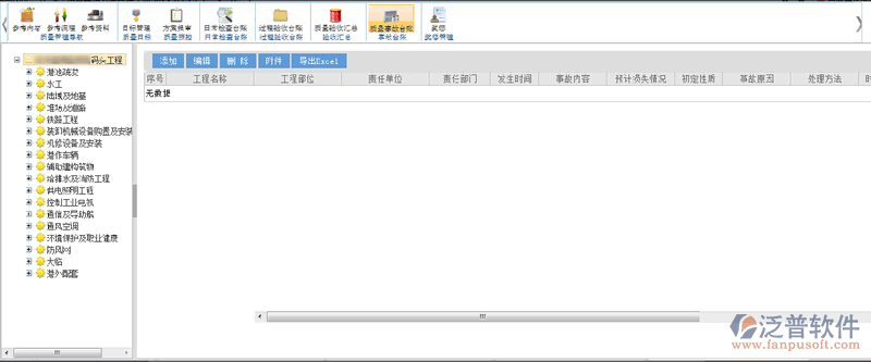 質(zhì)量事故臺(tái)賬