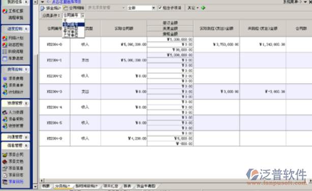 項(xiàng)目資金統(tǒng)計(jì)管理