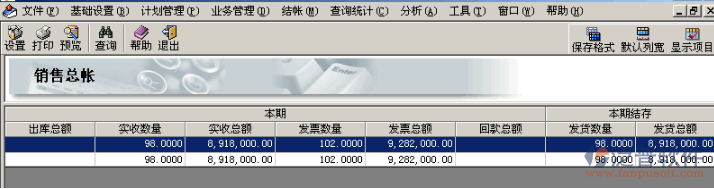 ERP銷售統(tǒng)計報表