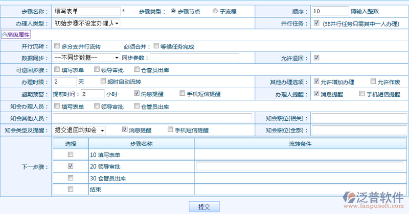 流程步驟定義名詞說明
