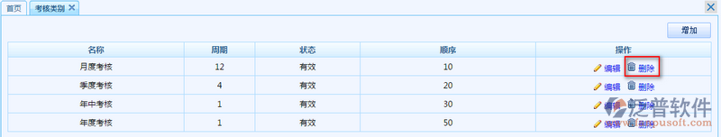 月度考核、季度考核、年中考核類型設(shè)置
