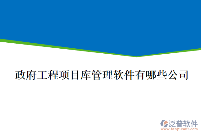 政府工程項目庫管理軟件有哪些公司