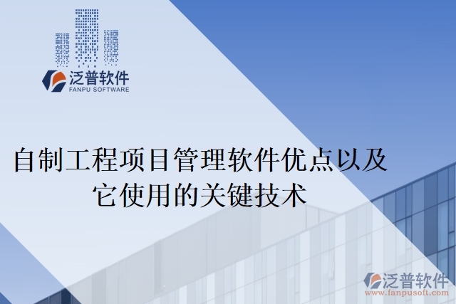 自制工程項目管理軟件優(yōu)點以及它使用的關(guān)鍵技術(shù)