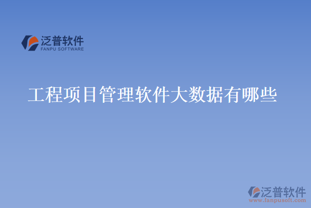 工程項目管理軟件大數(shù)據(jù)有哪些