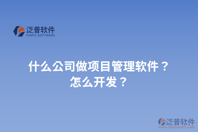 什么公司做項(xiàng)目管理軟件？怎么開發(fā)？