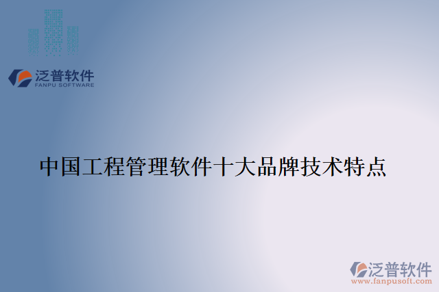 中國工程管理軟件十大品牌技術(shù)特點