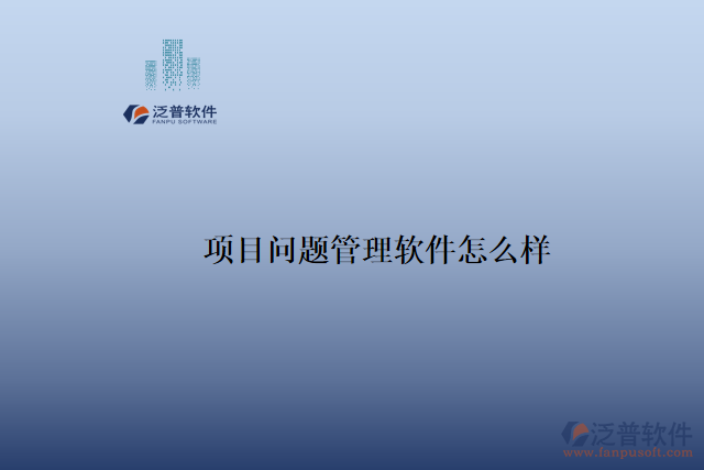 項(xiàng)目問題管理軟件怎么樣