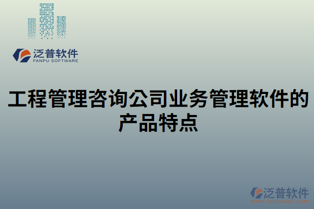 工程管理咨詢公司業(yè)務(wù)管理軟件的產(chǎn)品特點
