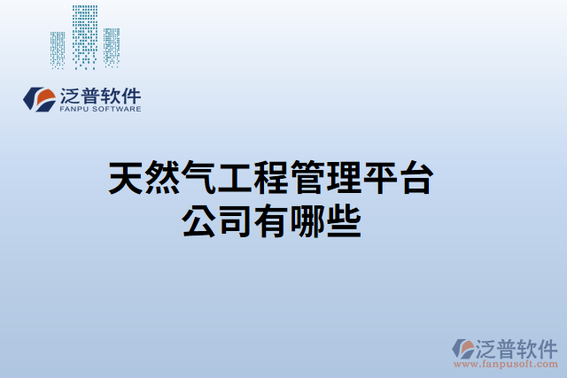 天然氣工程管理平臺(tái)公司有哪些