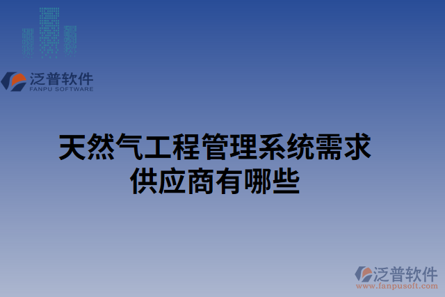 天然氣工程管理系統(tǒng)需求供應商有哪些
