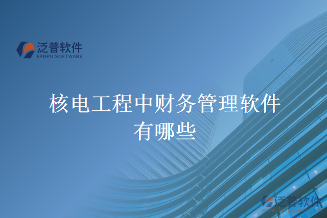 核電工程中財務管理軟件有哪些