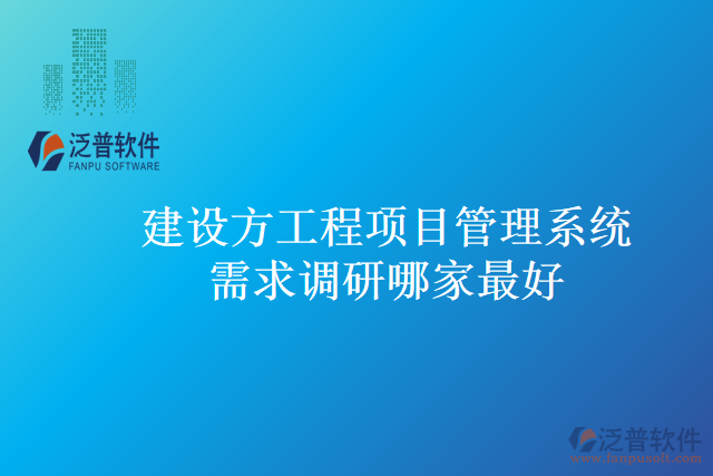 建設(shè)方工程項目管理系統(tǒng)需求調(diào)研哪家最好