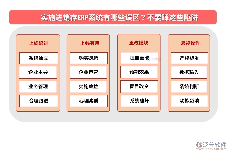 實施進銷存ERP系統(tǒng)有哪些誤區(qū)？不要踩這些陷阱
