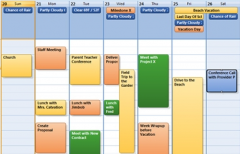 免費(fèi)的日程管理軟件，可以顯示桌面背景的那種？