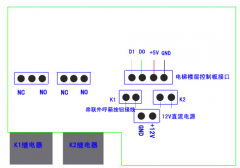 控制外呼箱的兩個呼梯按鈕